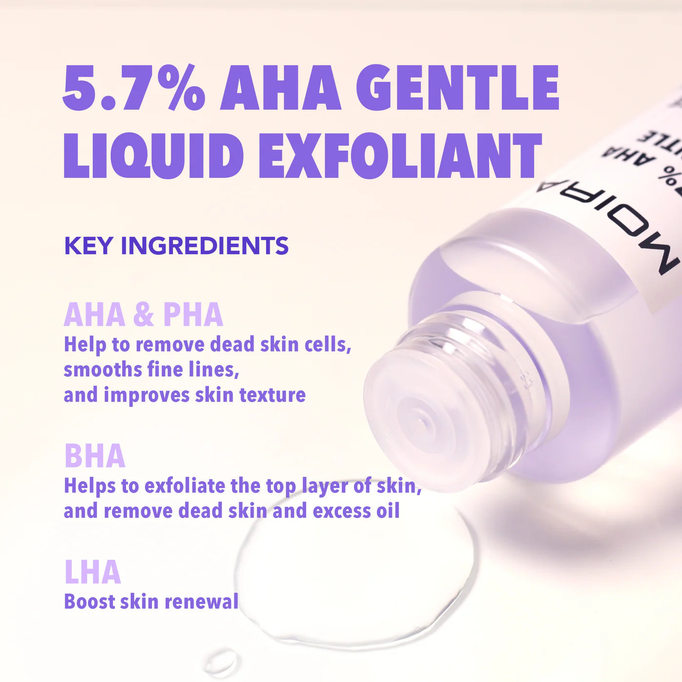 Moira - Exfoliant doux à 5,7 % d'AHA